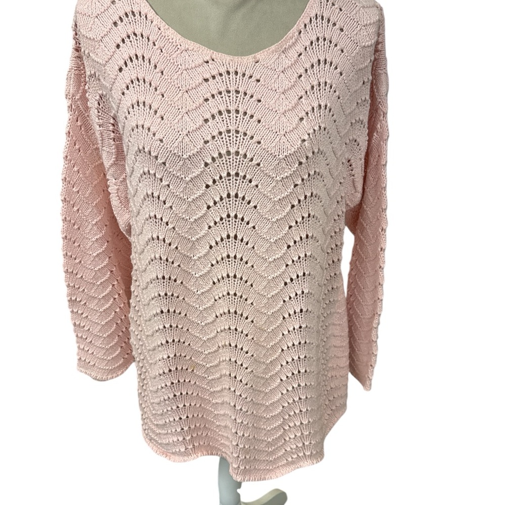 Vintage Arizona Jean Company Light Pink Knit Sweater